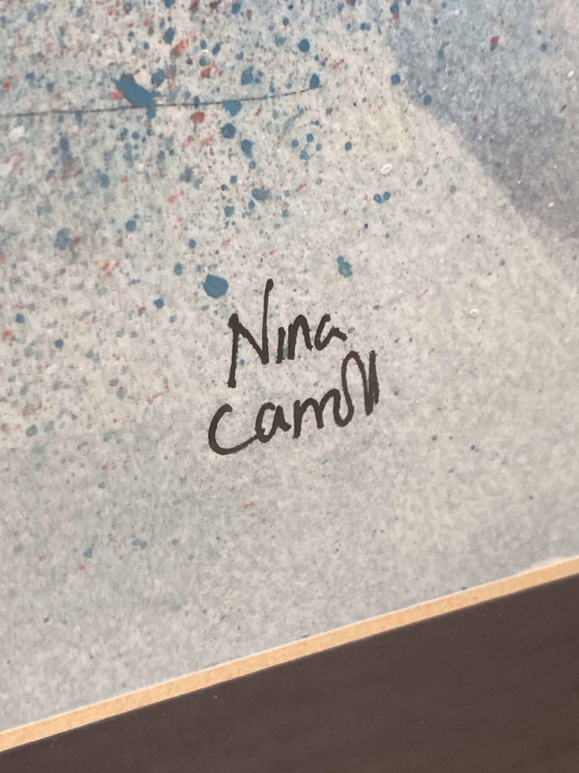 Nina Carroll (1932-1990), mixed media on paper, Regent Street, London, signed, 49 x 38cm